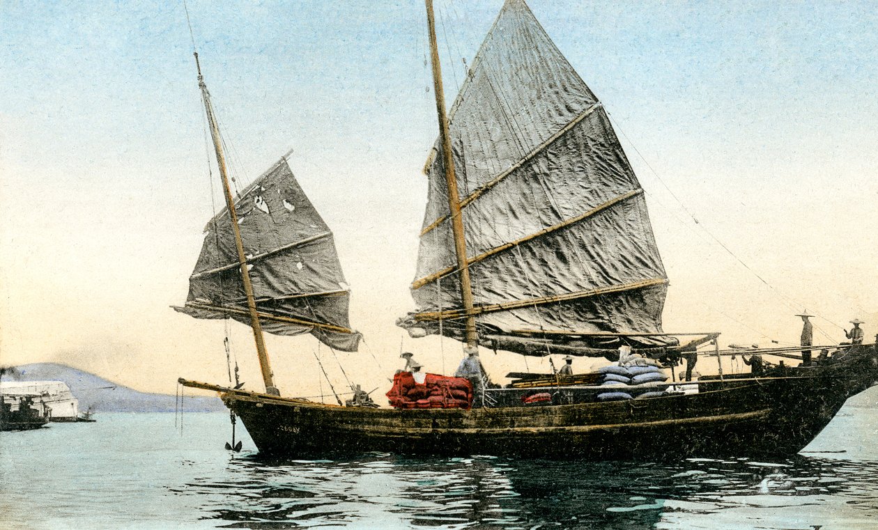 Navio de lixo chinês de Unbekannter Künstler