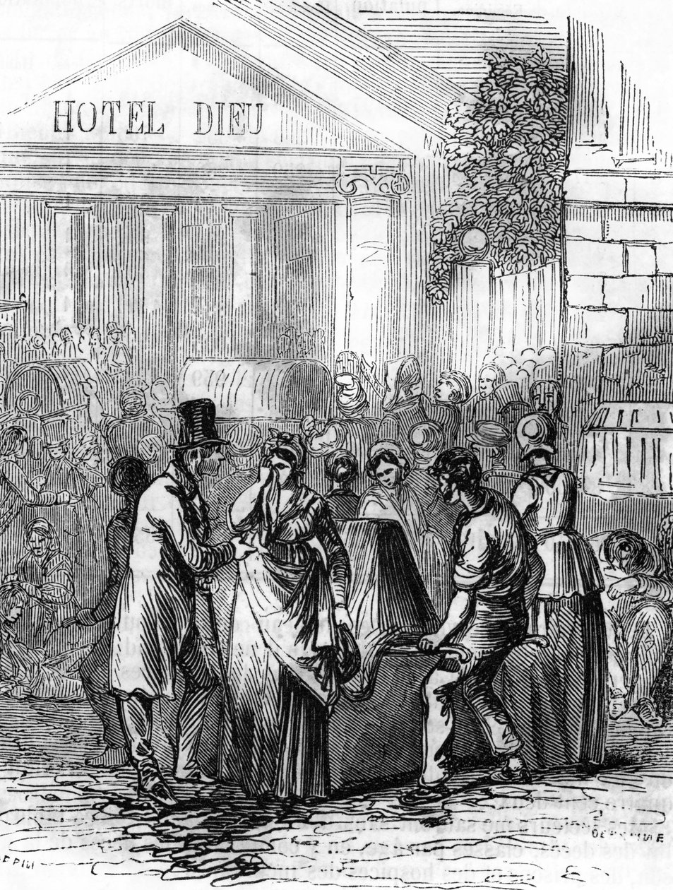 Epidemia de cólera de 1832 em França de Unbekannter Künstler