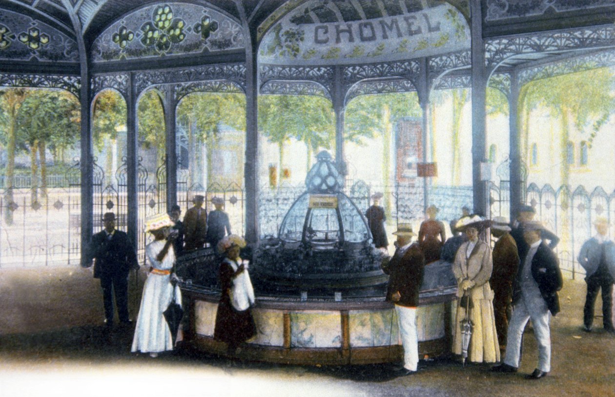 Fonte de Chomel em Vichy, c.1910 (postal) de Unbekannter Künstler
