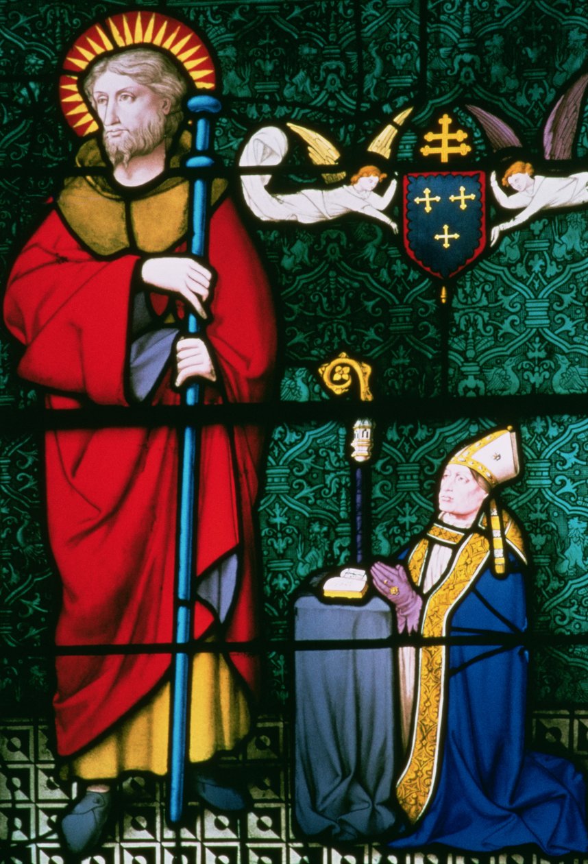 Cristo com um bispo ajoelhado de Unbekannt