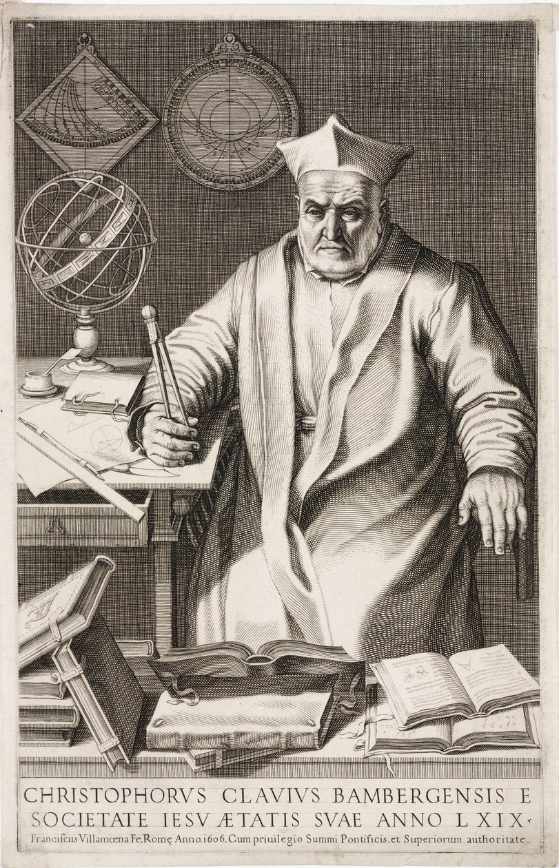 Christopher Clavius, padre jesuíta alemão e matemático de Unbekannt