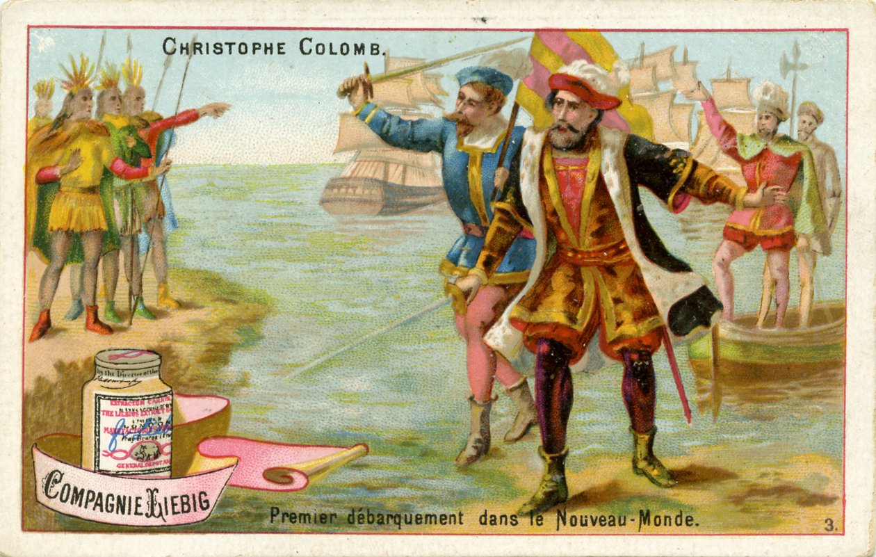 Cristóvão Colombo chega ao Novo Mundo de Unbekannter Künstler