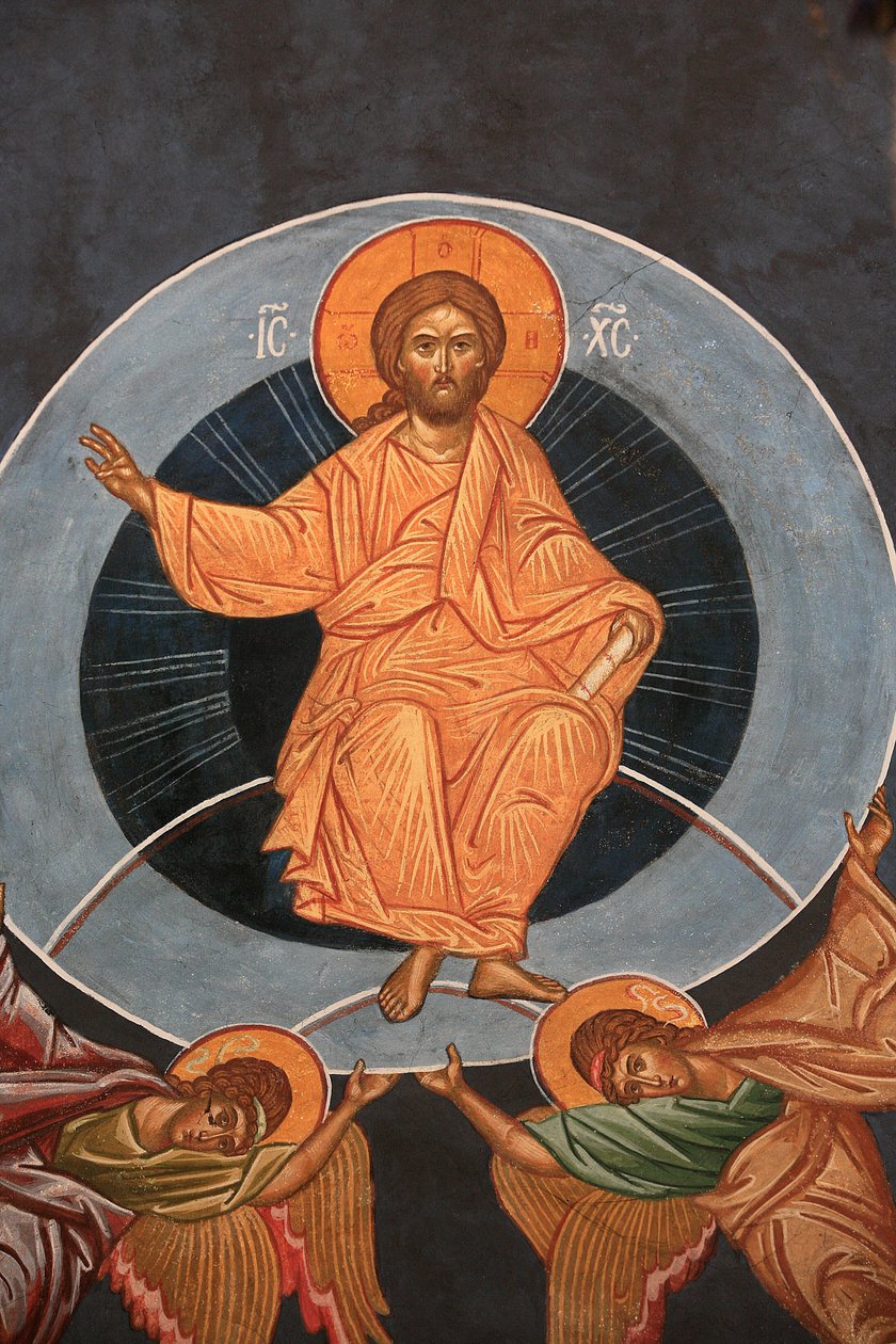 A Ascensão de Cristo. Igreja ortodoxa de Saint-Antoine-le-Grand Saint-Laurent-en-Royans França de Unbekannt