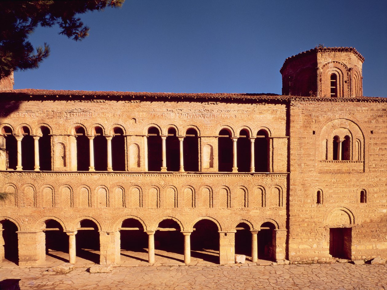 Igreja de Santa Sofia, vista da fachada do pórtico oeste construída sob o arcebispo Grigorios de Unbekannt