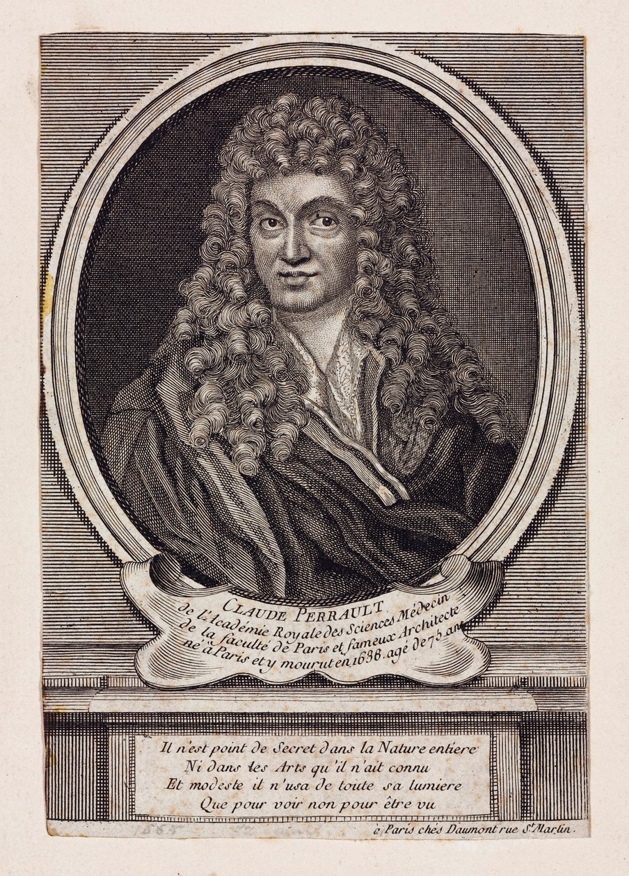 Claude Perrault, arquitecto, cientista e médico francês, c 1660s de Unbekannt