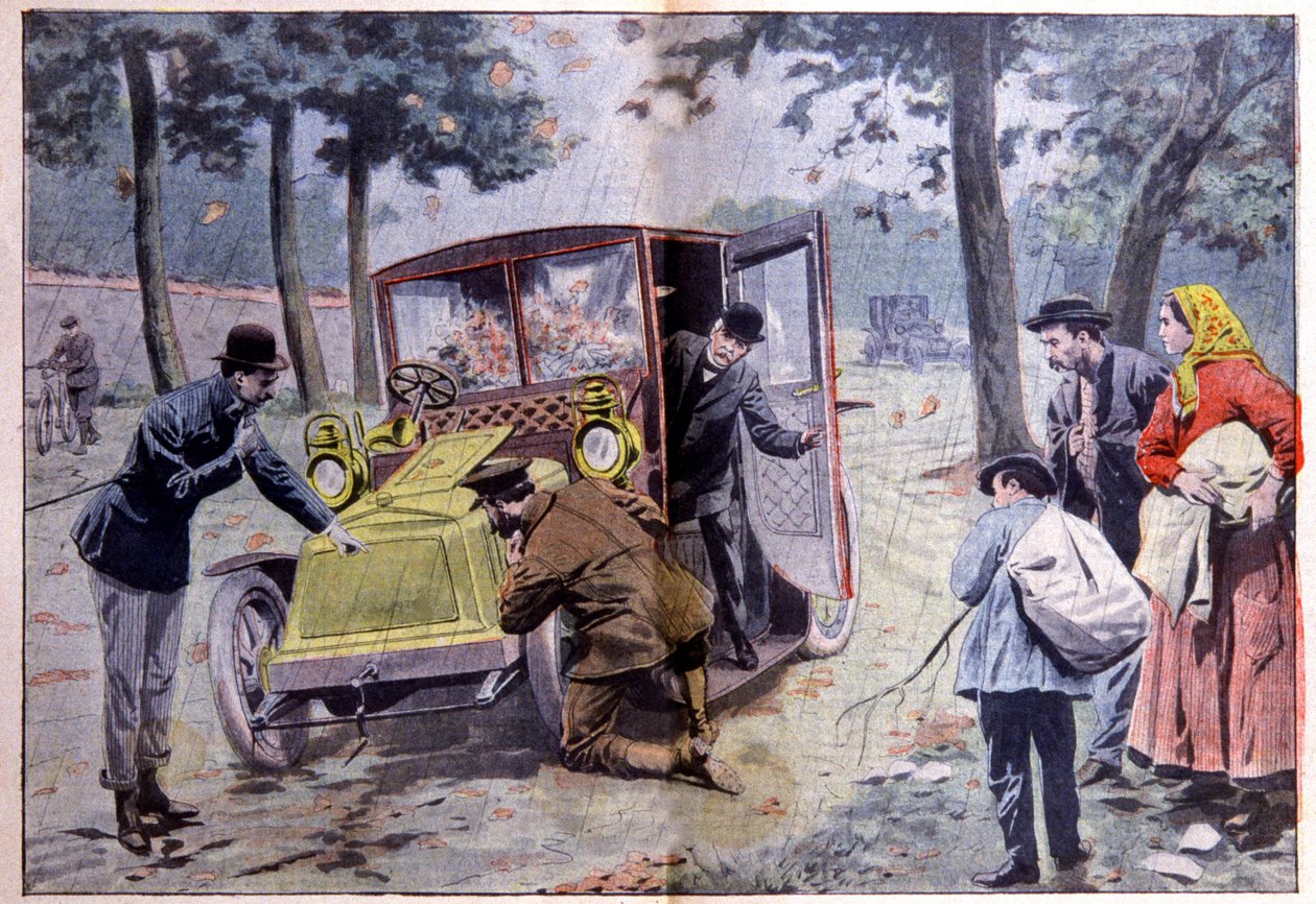 Avaria de automóvel em Clemenceau, no Sul de França de Unbekannter Künstler