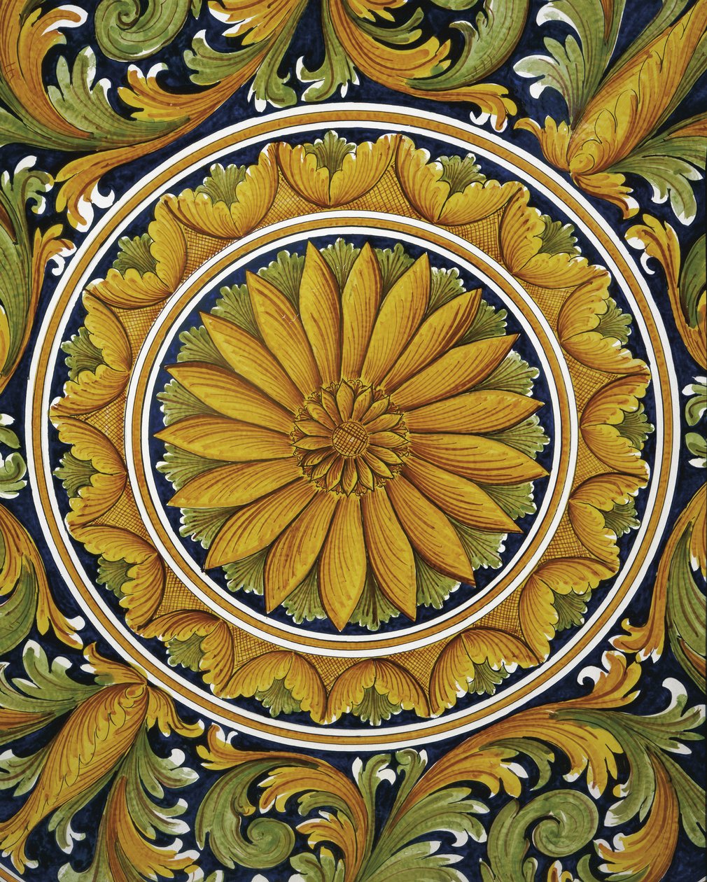 Grande plano de uma mesa, Caltagirone, Itália de William M. Timlin