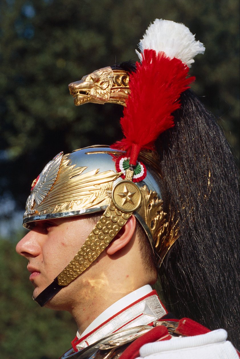 Fecho de cuirassier usando capacete de Benjamin Baud