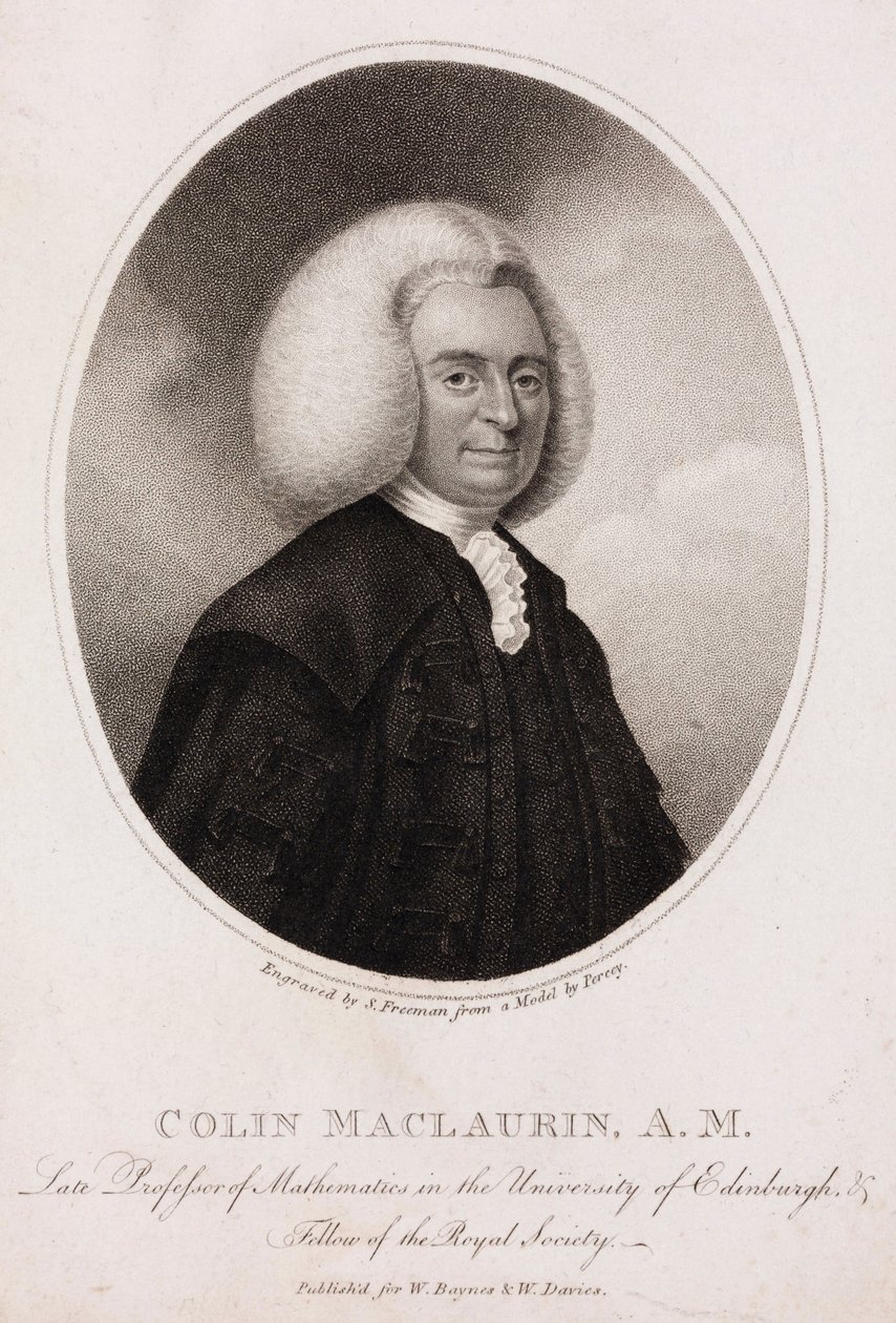 Colin MacLaurin, matemático e físico escocês, c 1740s de Unbekannt