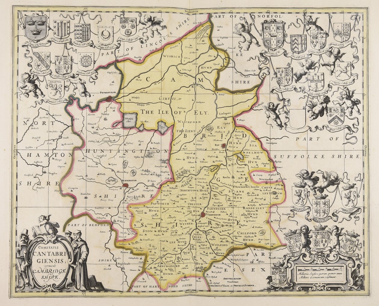 Comitatis Cantabrigiensis vernacule Cambridge Shire de Unbekannter Künstler