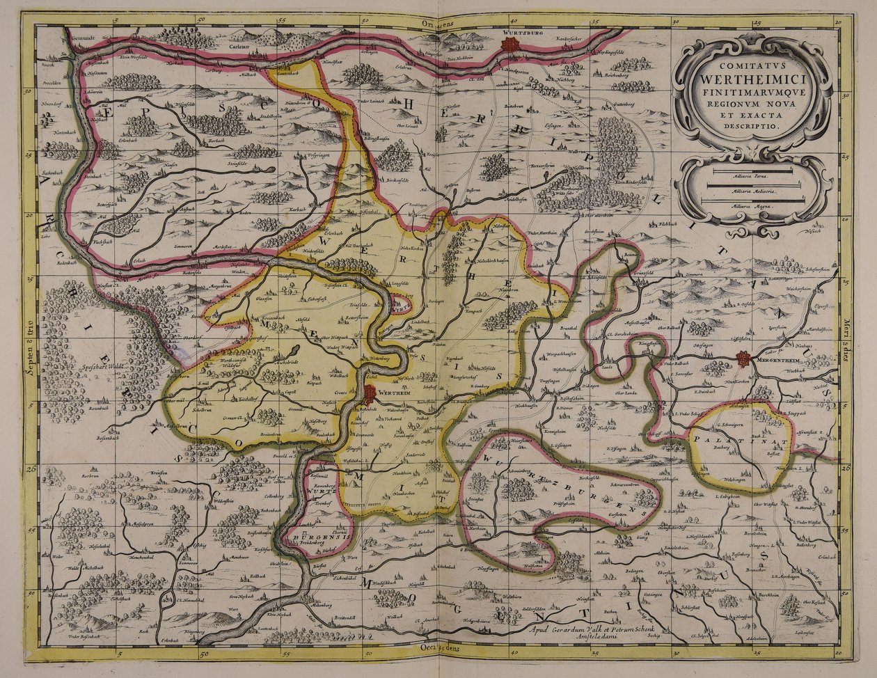 Comitatus Wertheimici finitimarumque regionum noua et exacta descriptio de Unbekannter Künstler