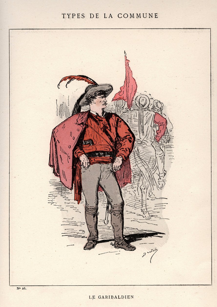 Paris Commune: traje de LE GARIBALDIEN (26) em "Les Communeux de Unbekannt