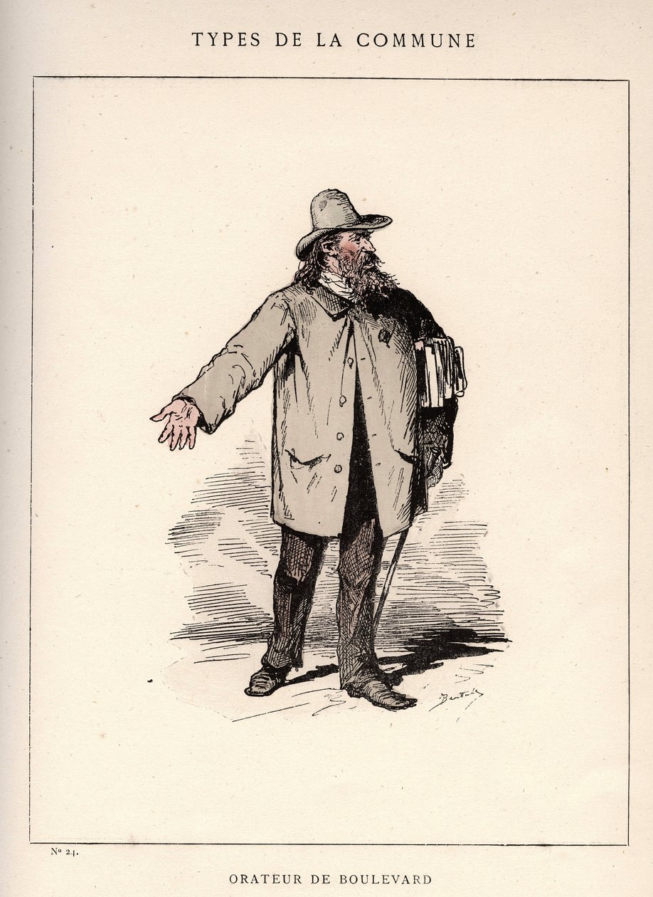 Paris Commune: traje de ORANER DE Boulevard (24) em "Les Communeux de Unbekannt