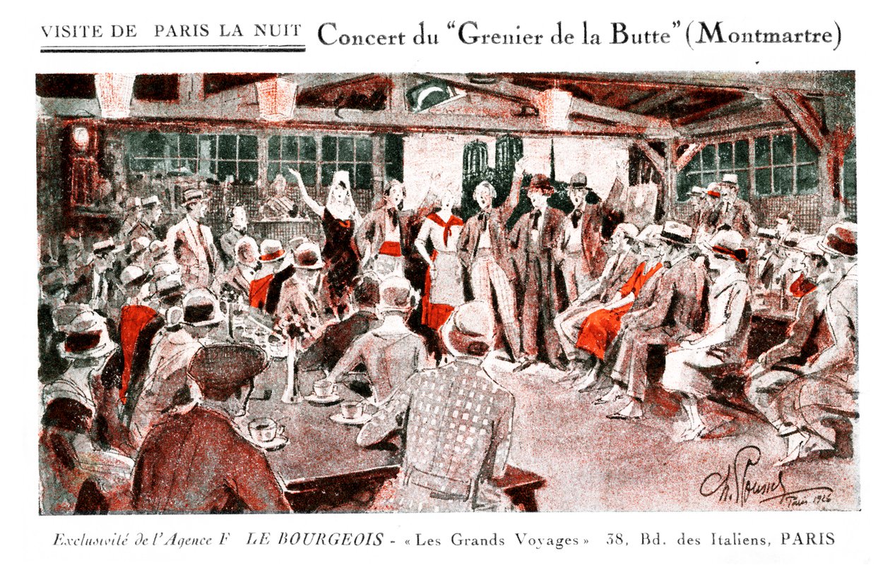 Concerto no Grenier de la Butte, Montmatre de Unbekannter Künstler