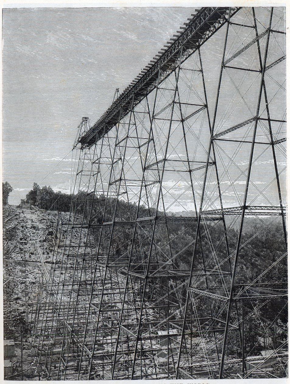 Construção do Viaduto Kinzua de Unbekannt
