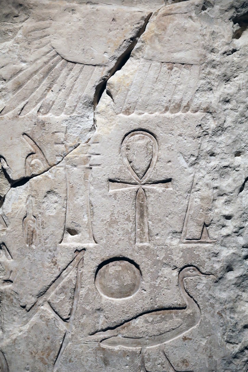 Coptos, fragmento do templo de Sesostris 1, Detalhe de Unbekannter Künstler
