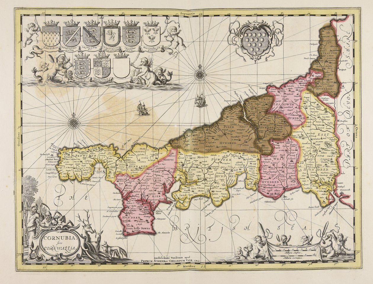 Cornubia sive Cornwallia de Unbekannter Künstler