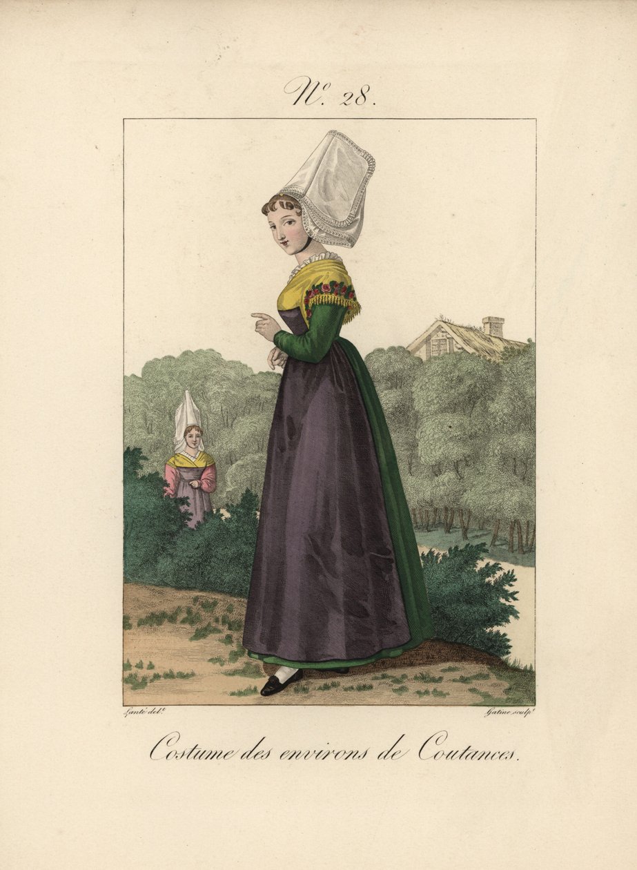Traje da região de Coutances de Unbekannter Künstler