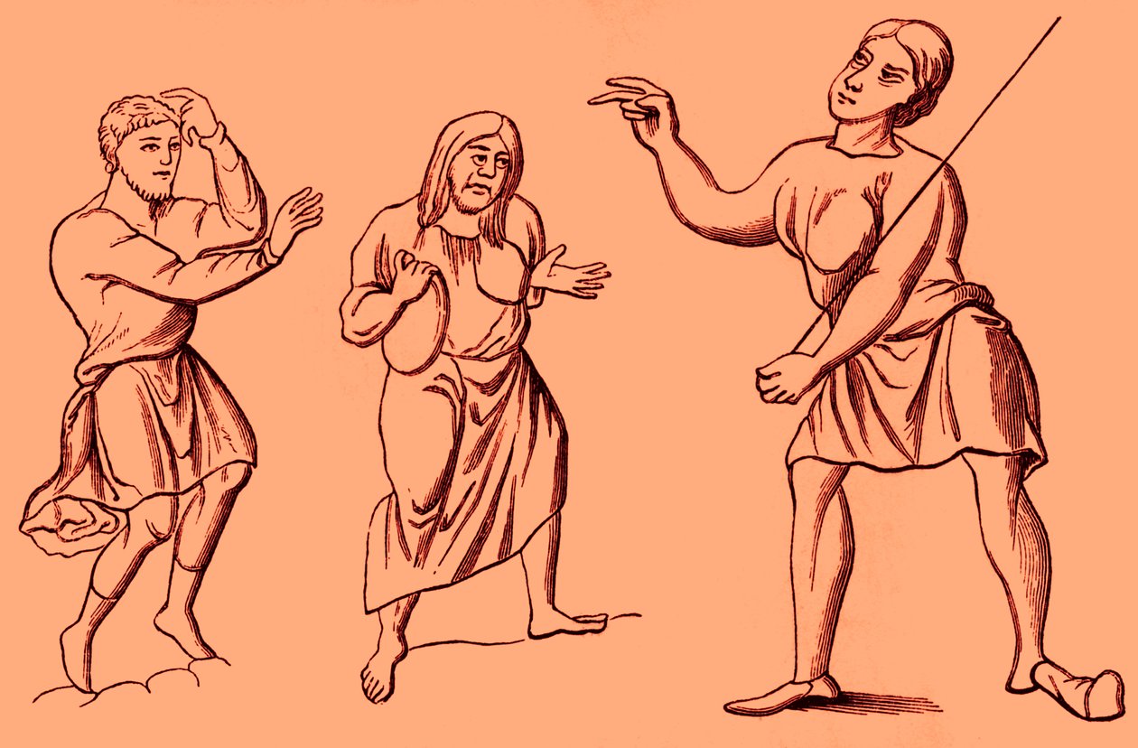 Trajes de escravos ou servos, séculos VI a XII de Unbekannter Künstler