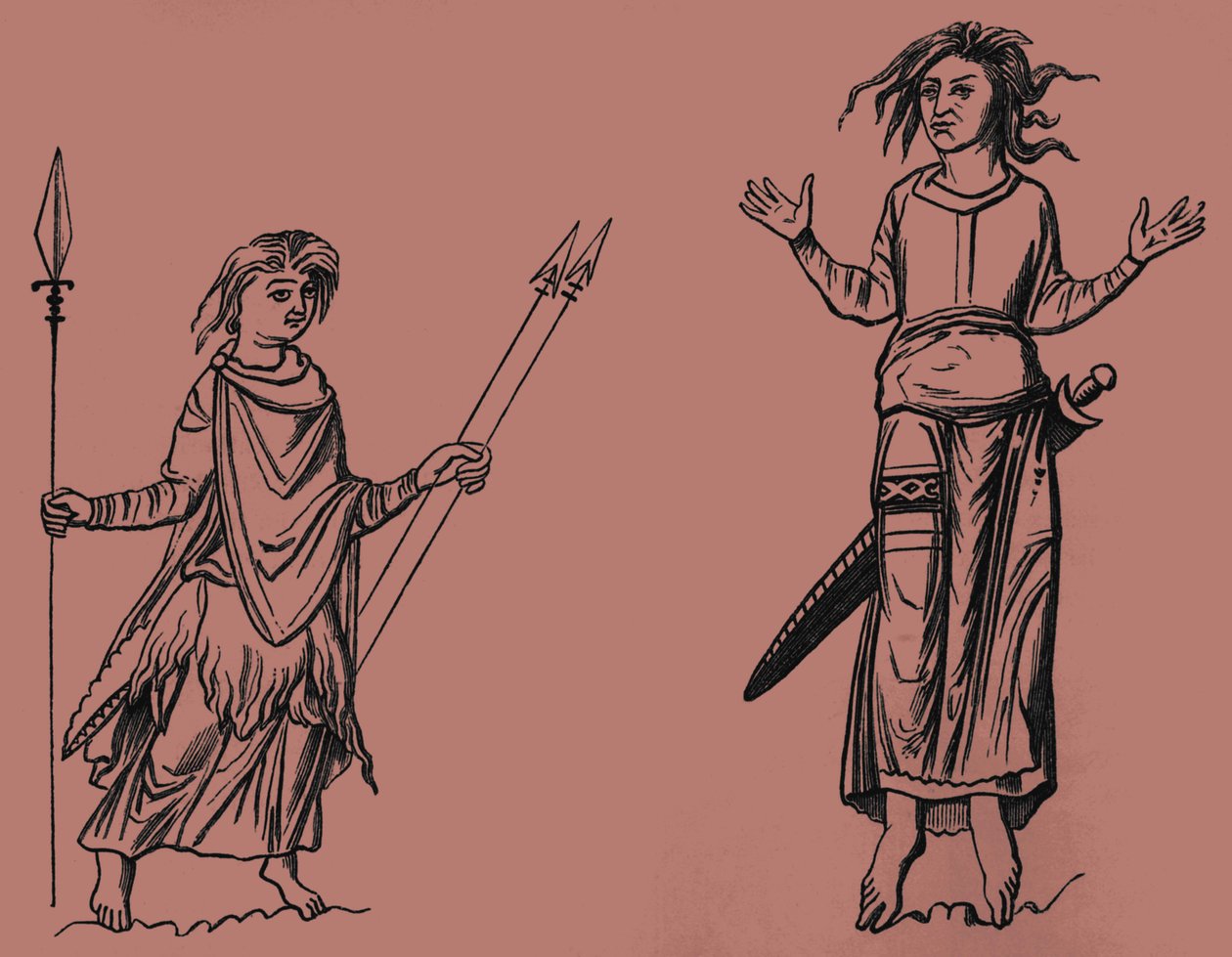 Trajes dos Francos, séc. IV - VIII de Unbekannter Künstler
