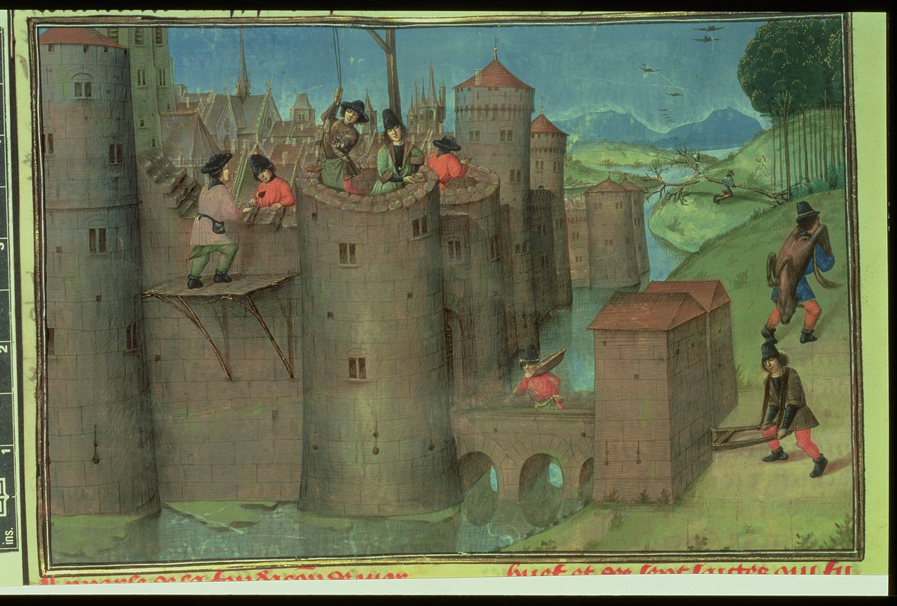 Cott Aug A V f.51v Edifício de Marselha, da 