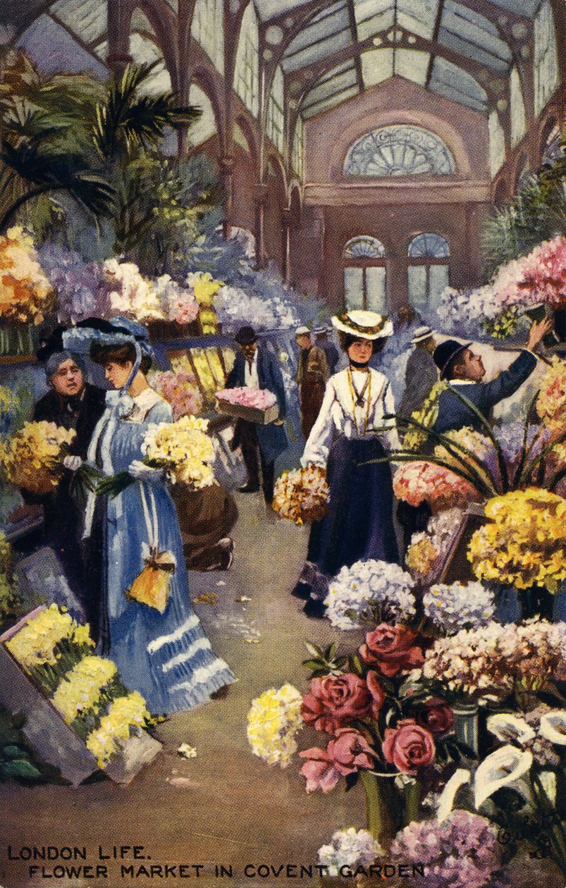 Mercado de flores de Covent Garden de Unbekannter Künstler