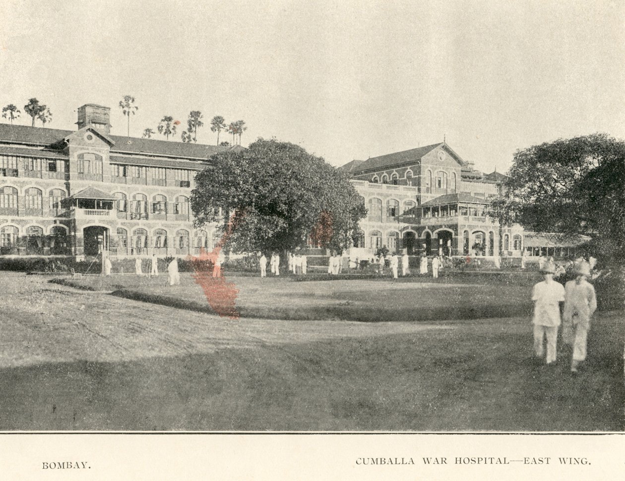Hospital de Guerra de Cumballa, c1900s (foto) de Unbekannter Künstler