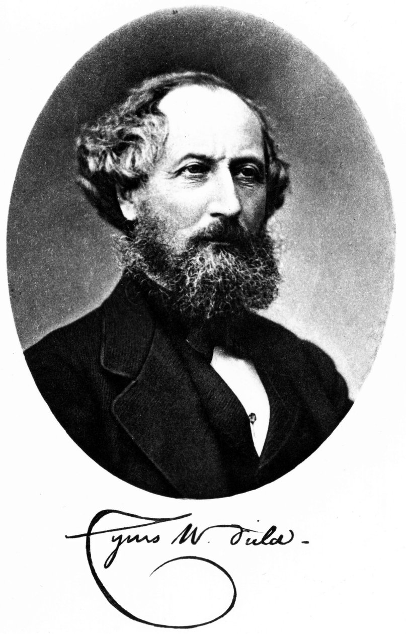 Cyrus W Field, financista e empresário americano, c 1875 de Unbekannt