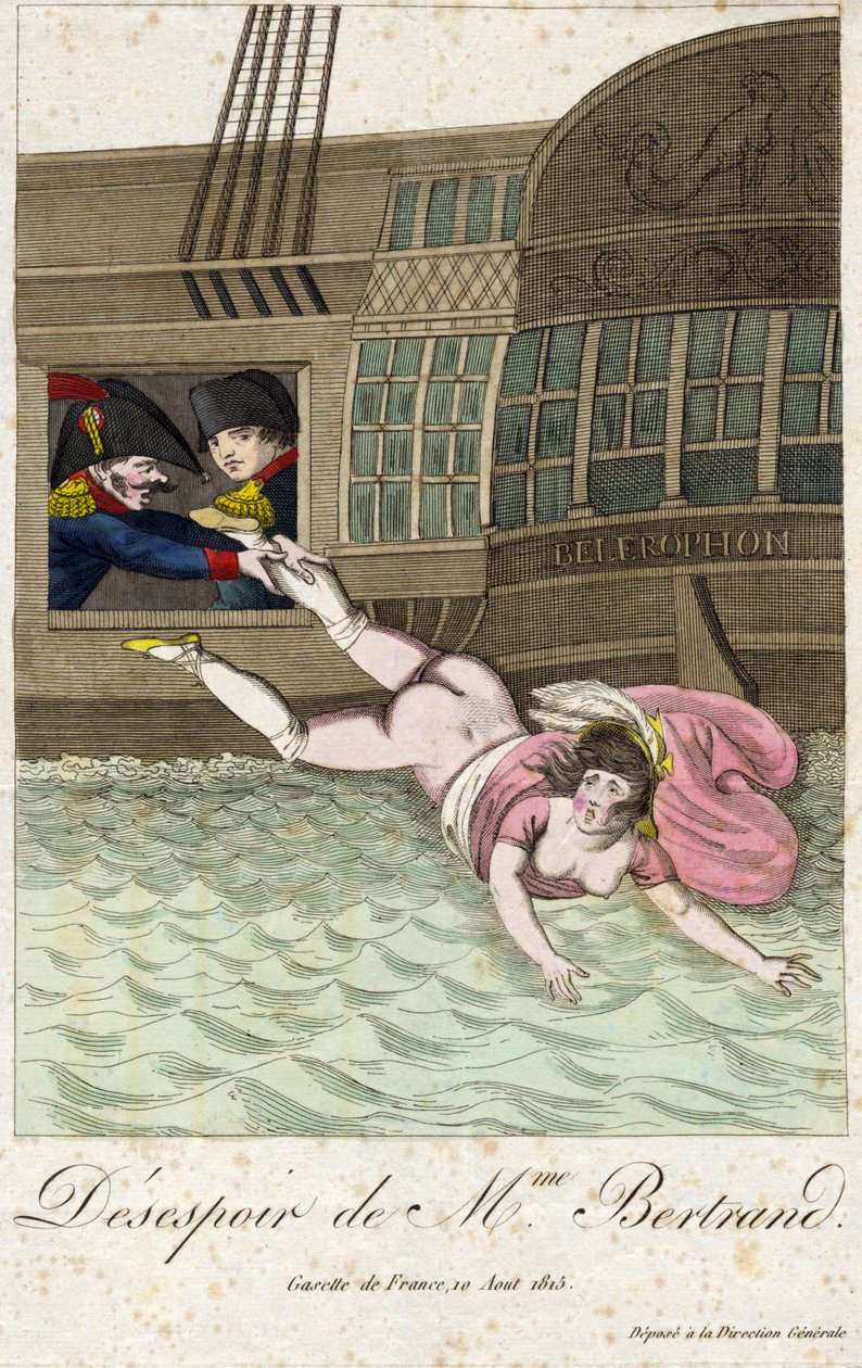 DESPERAÇÃO DE MRS BERTRAND 1815 (gravura) de Unbekannter Künstler