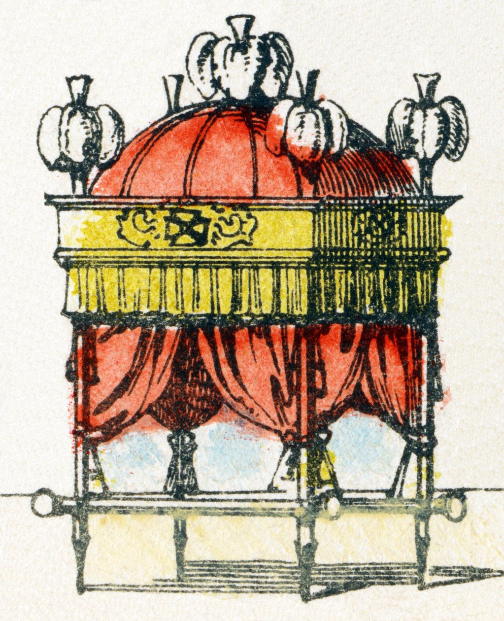 D - Dais - Alfabeto - entretenimento infantil - Imagem epinal, série popular c.1890 (ilustração) de Unbekannt