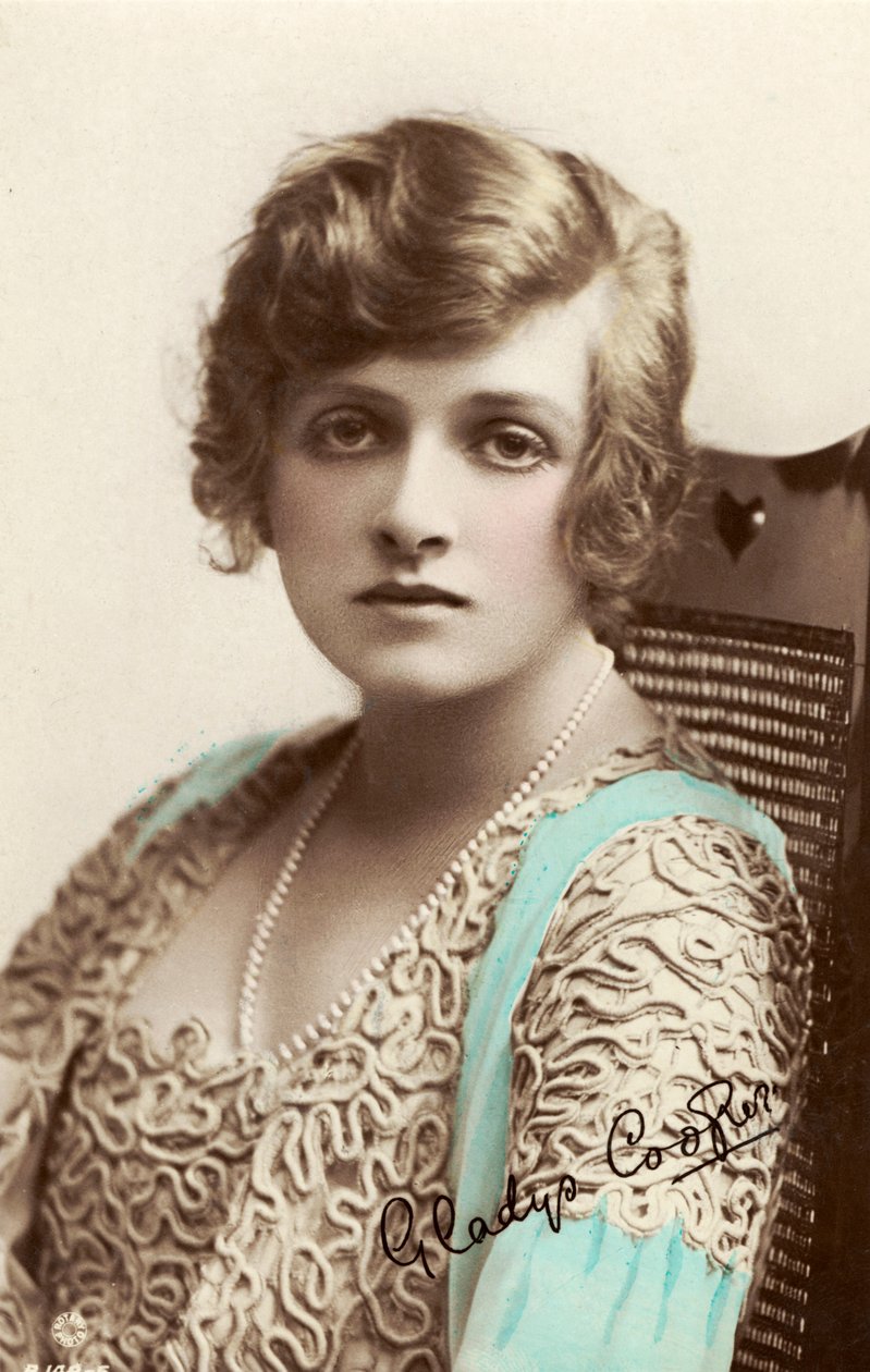 Dame Gladys Constance Cooper fim do século 19/início do século 20 (cartão postal) de Unbekannter Künstler