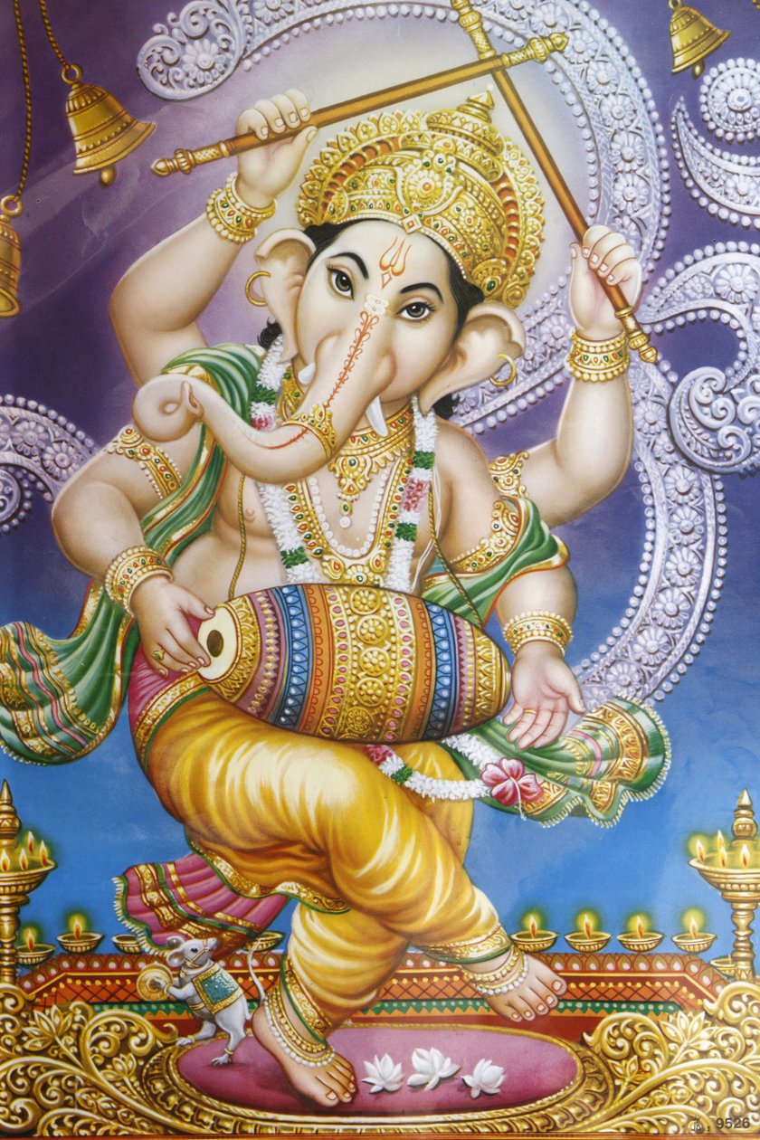 Dancing Ganesh picture, Rishikesh, Índia de Unbekannt