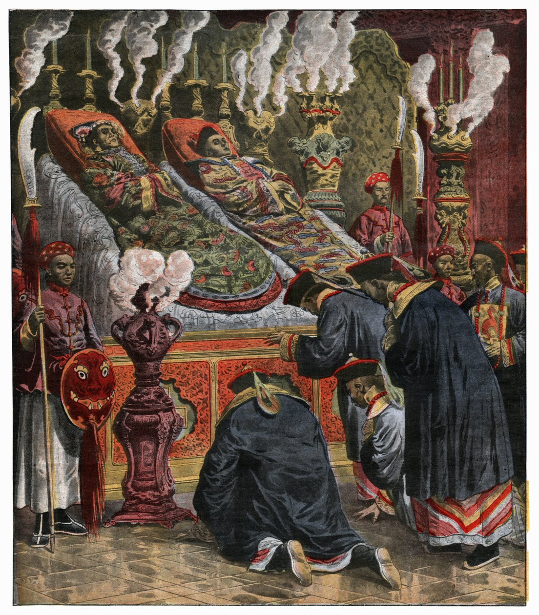 Morte de Cixi e Guangxu de Unbekannter Künstler