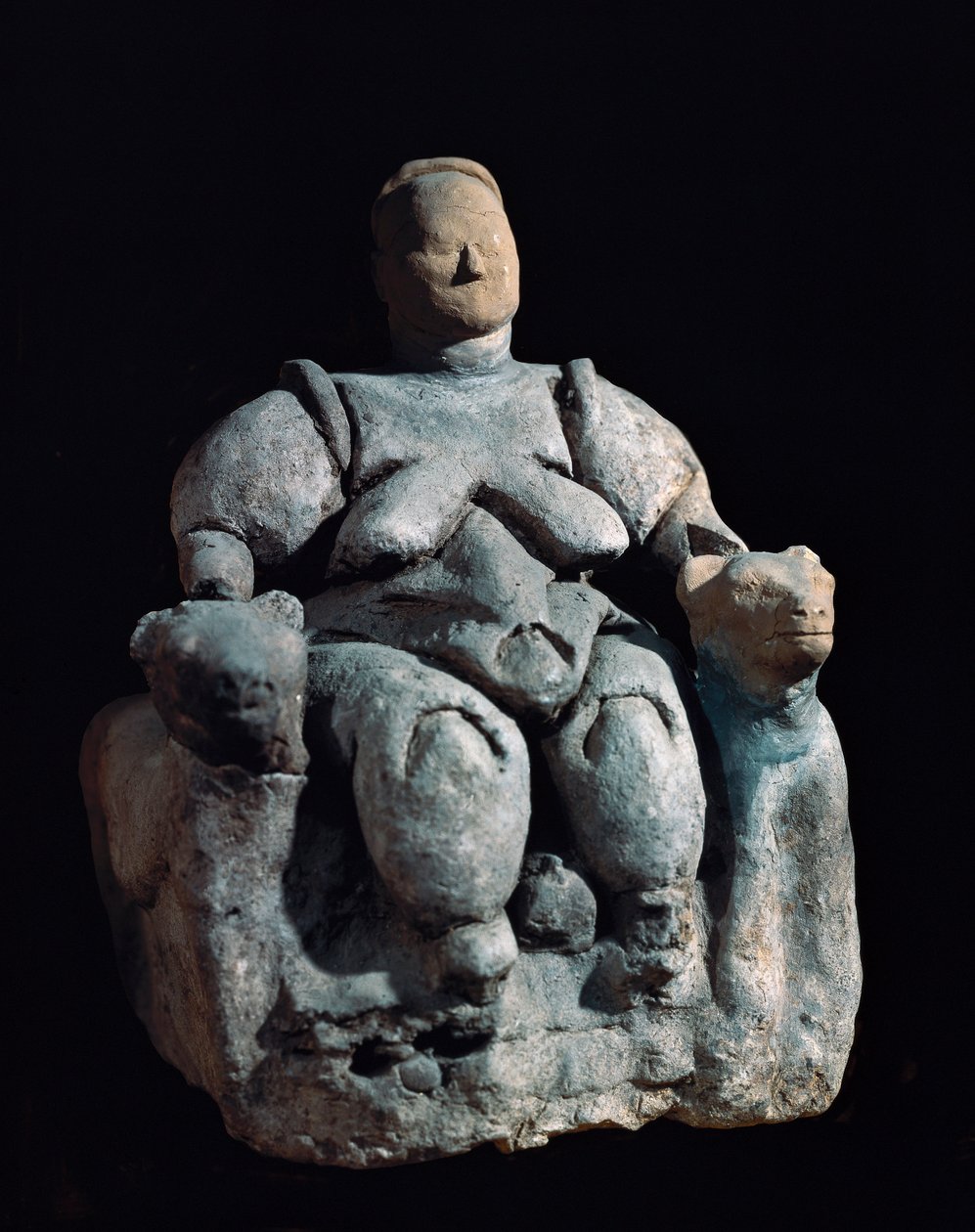 Deusa mãe, estátua de terracota. 8000-6000 DC vindo de Catal Huyuk de Unbekannt