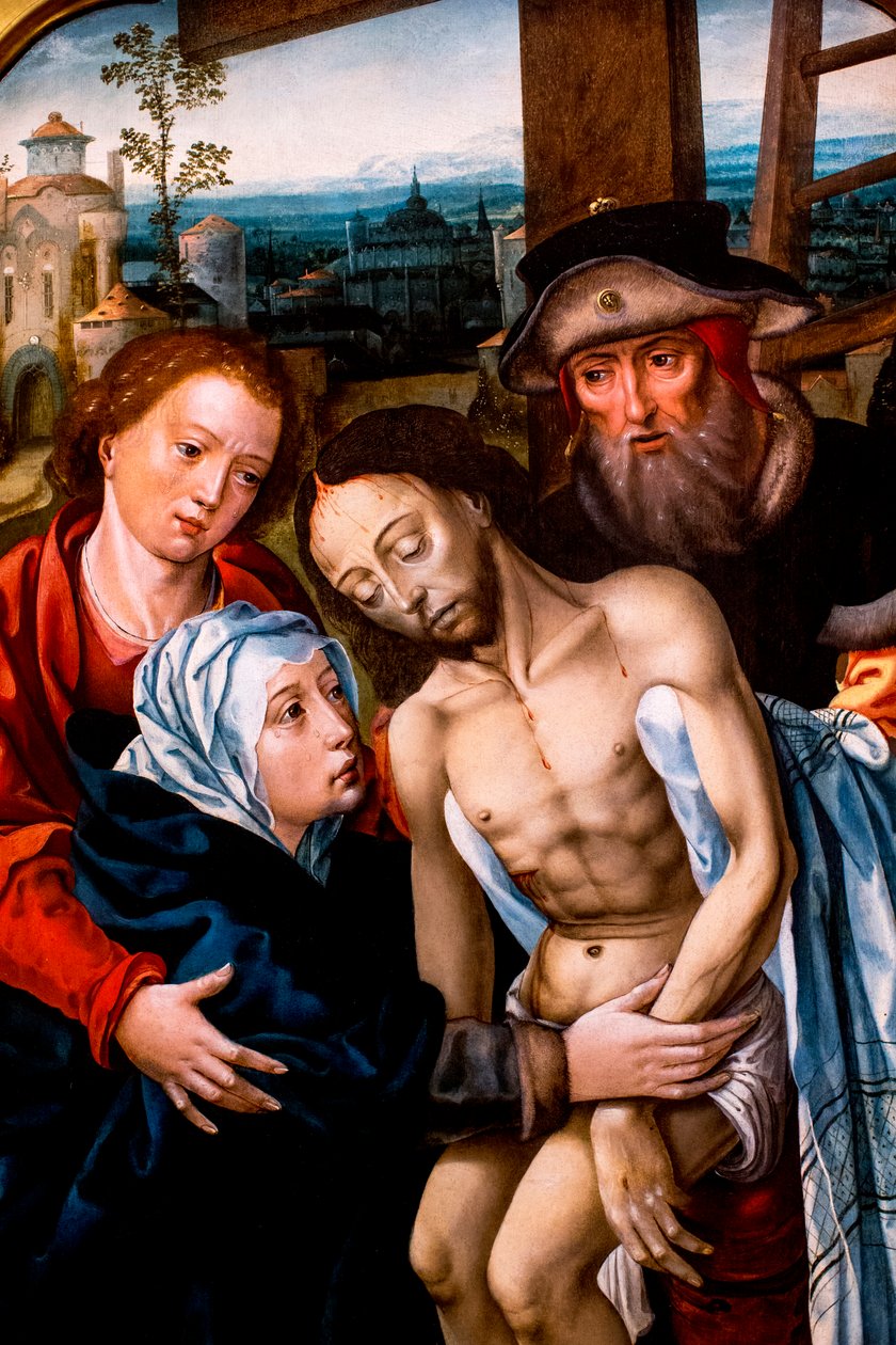 Descida da cruz, atribuída a Peter Coeck van Aelst de Unbekannt