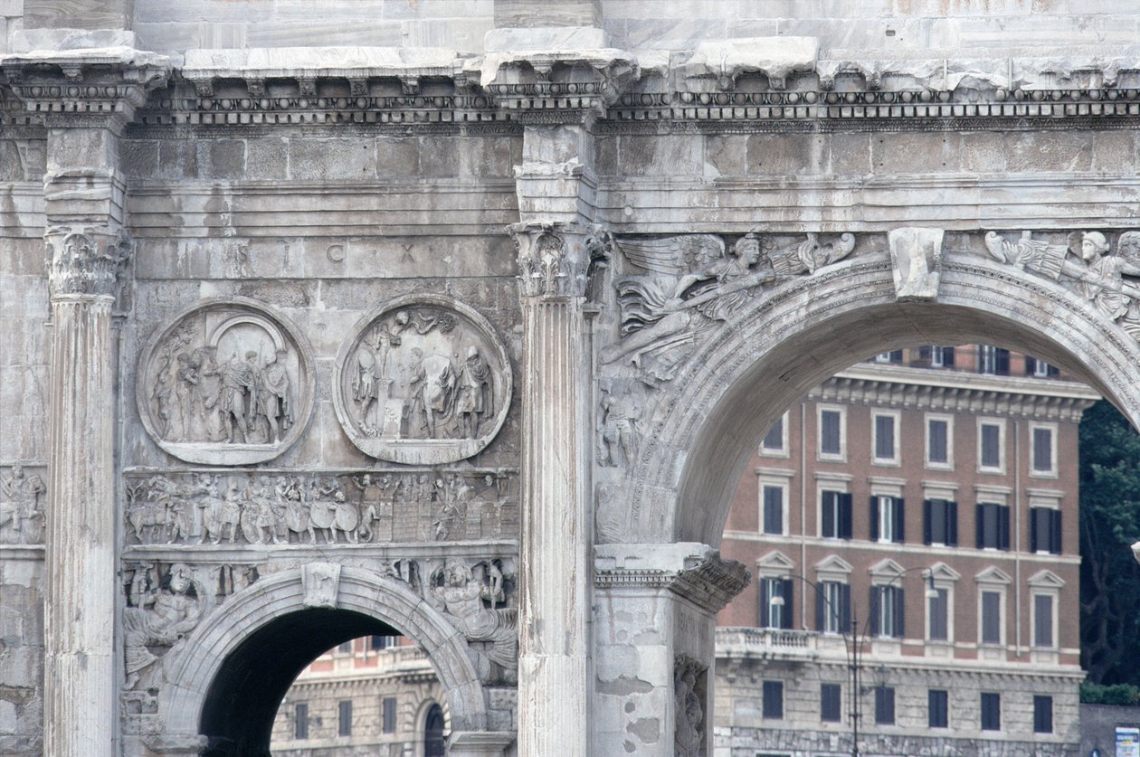 Detalhe do Arco de Constantino, construído em AD 315 (foto) de Unbekannt