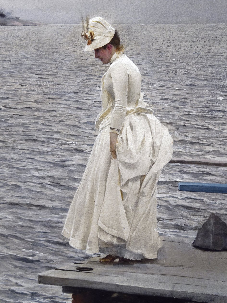 Pormenor de: Férias de verão (1886, aguarela sobre papel). Estocolmo, coleção privada. Anders Zorn (1860-1920) de Unbekannter Künstler