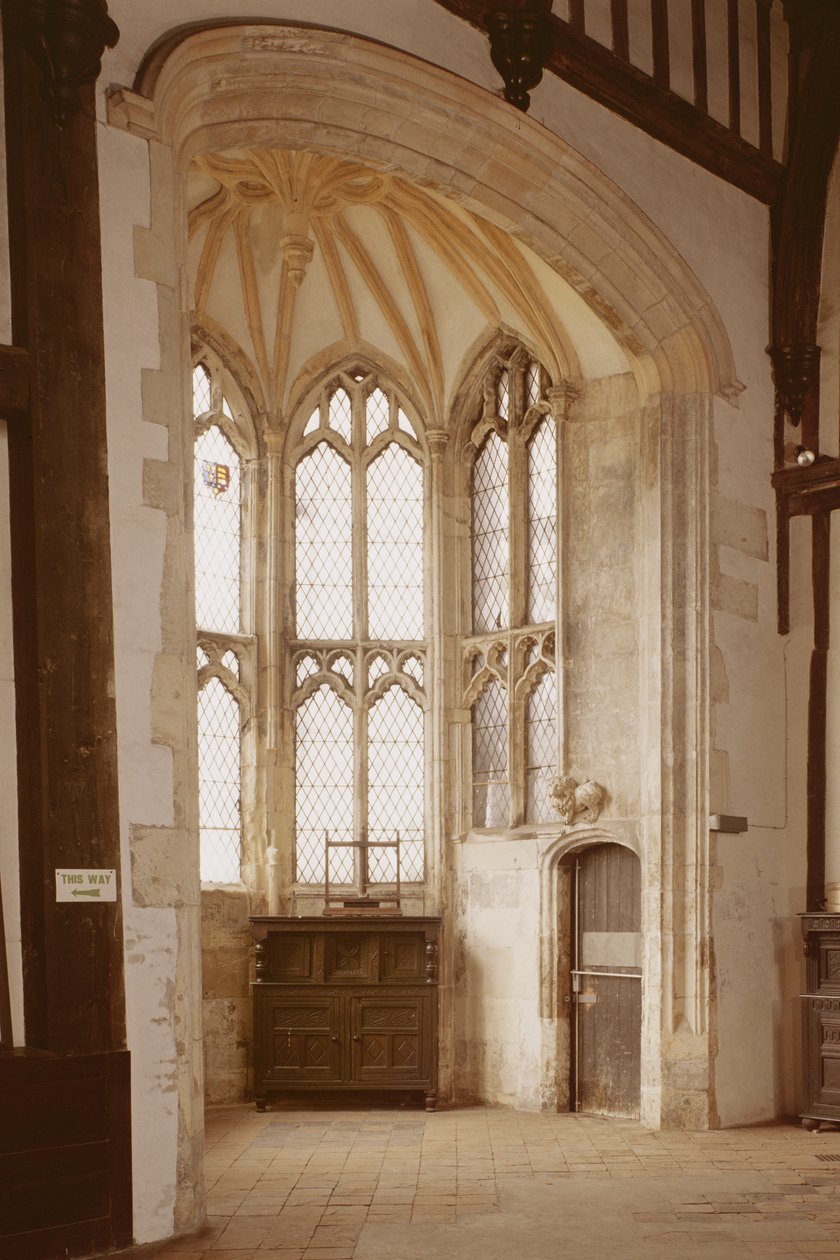 Detalhe de uma janela no Great Hall, Gainsborough Old Hall, Lincolnshire (foto) de Unbekannt