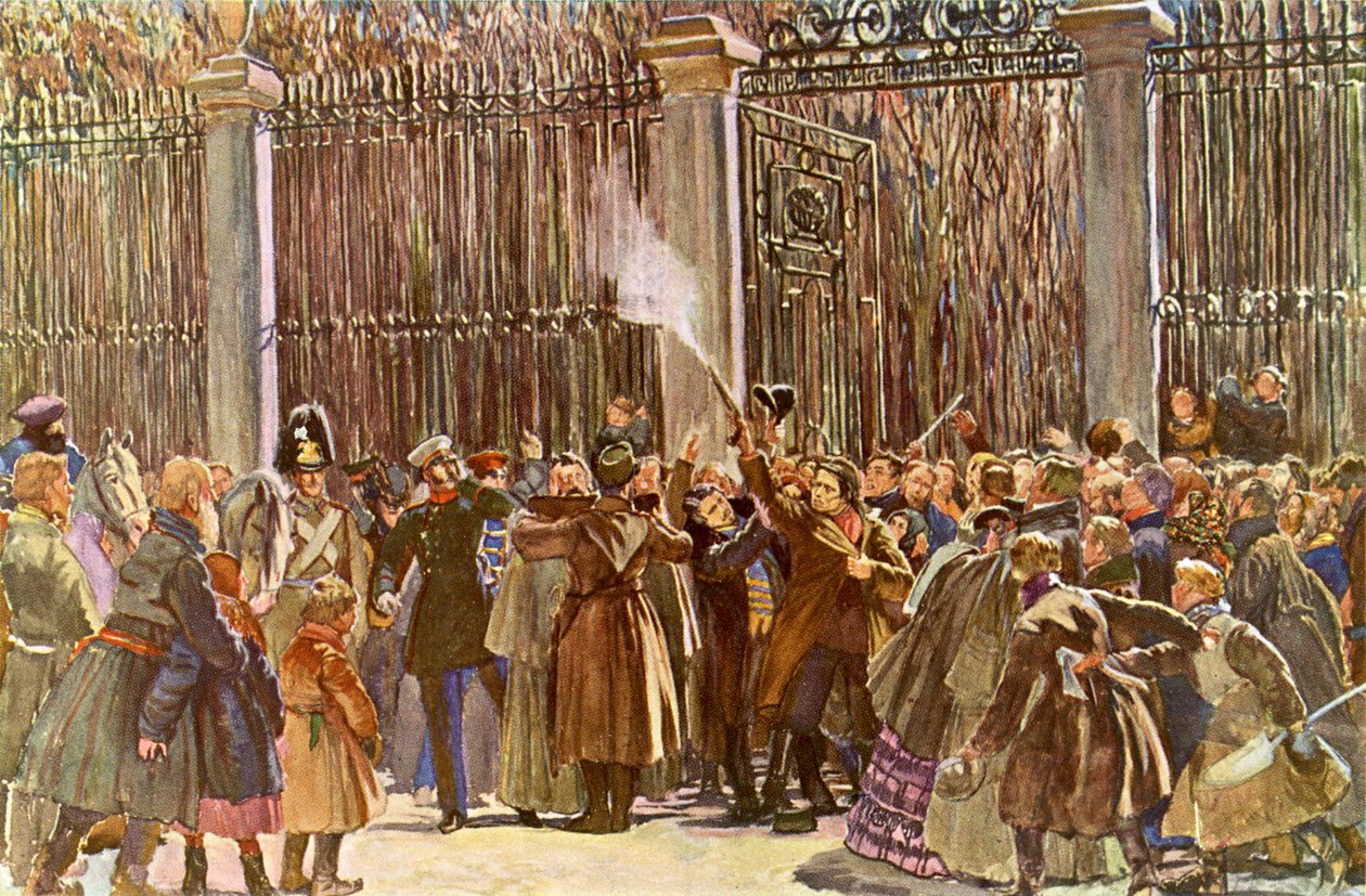 Tentativa de assassinato de Alexandre II por Dmitry Karakozov de Unbekannter Künstler