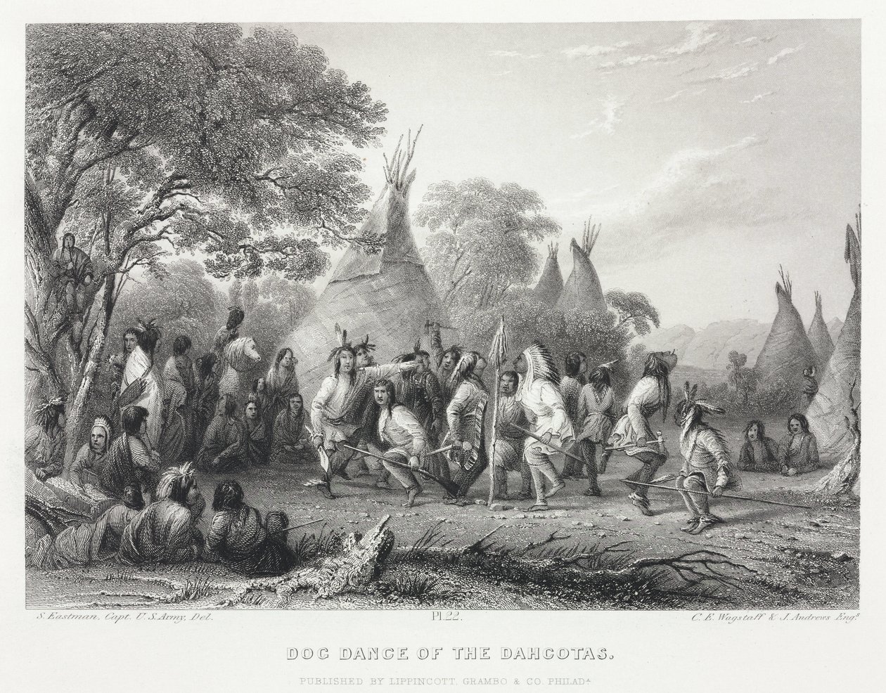 Dança dos Cães Dahcotas [sic], América do Norte de Unbekannt