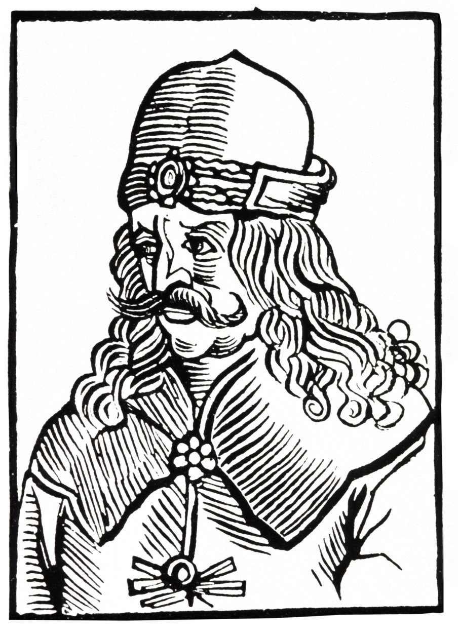Drácula, c.1550 (xilogravura) de Unbekannter Künstler