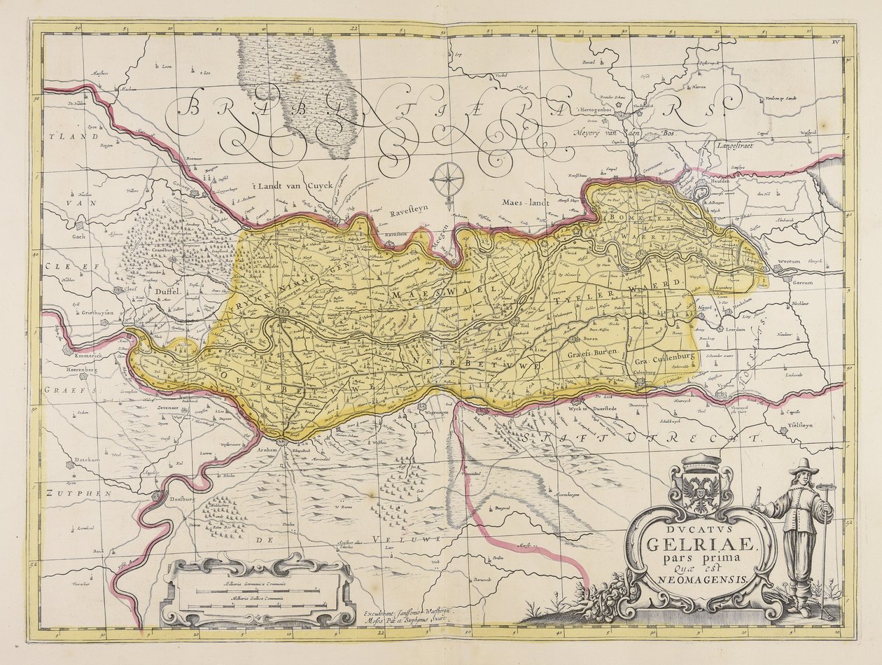 Ducatus Gelriae pars prima quae est Neomagensis auctore Bartholdo Wicheringe. de Unbekannter Künstler