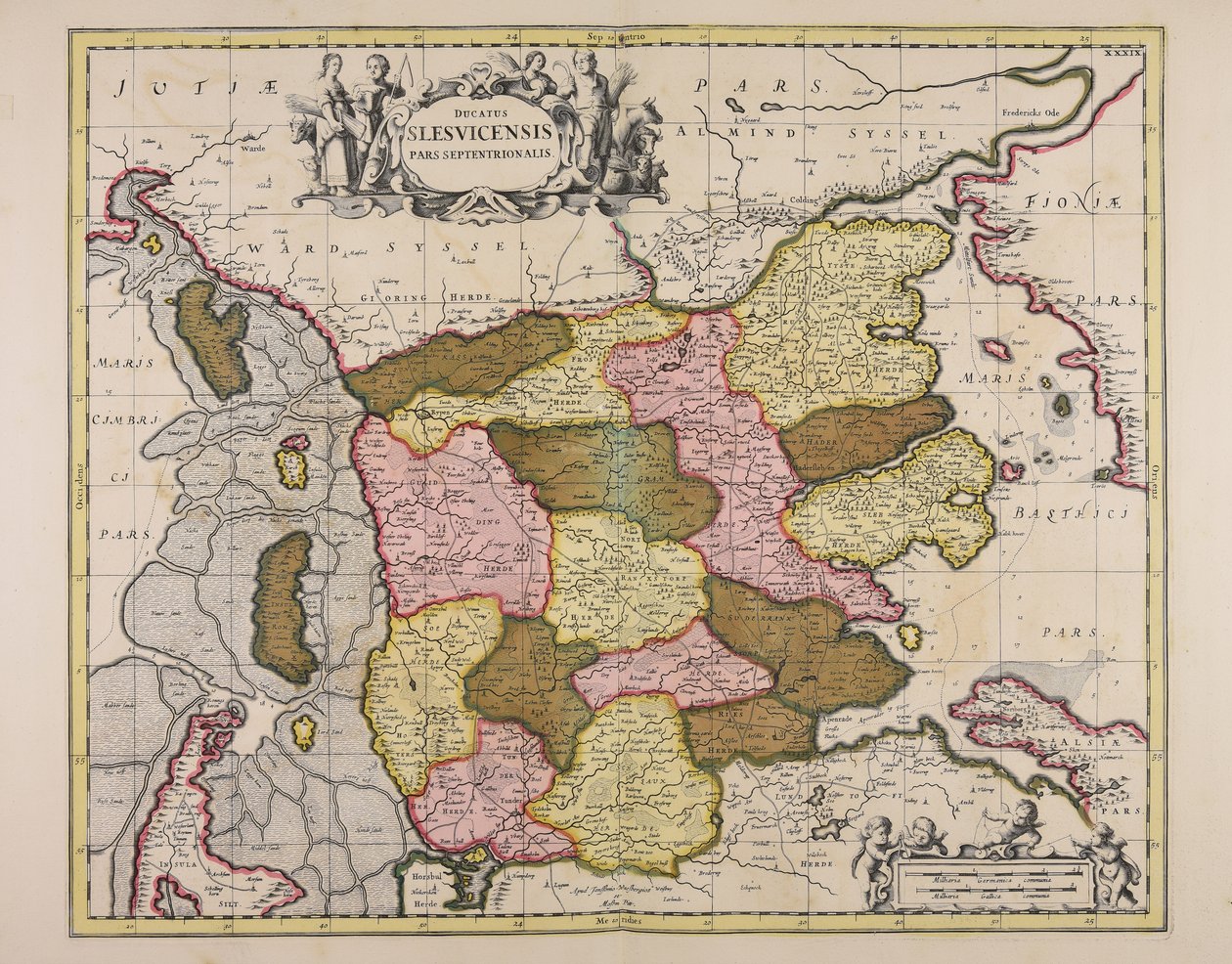Ducatus Sleswicensis pars septentrionalis de Unbekannter Künstler