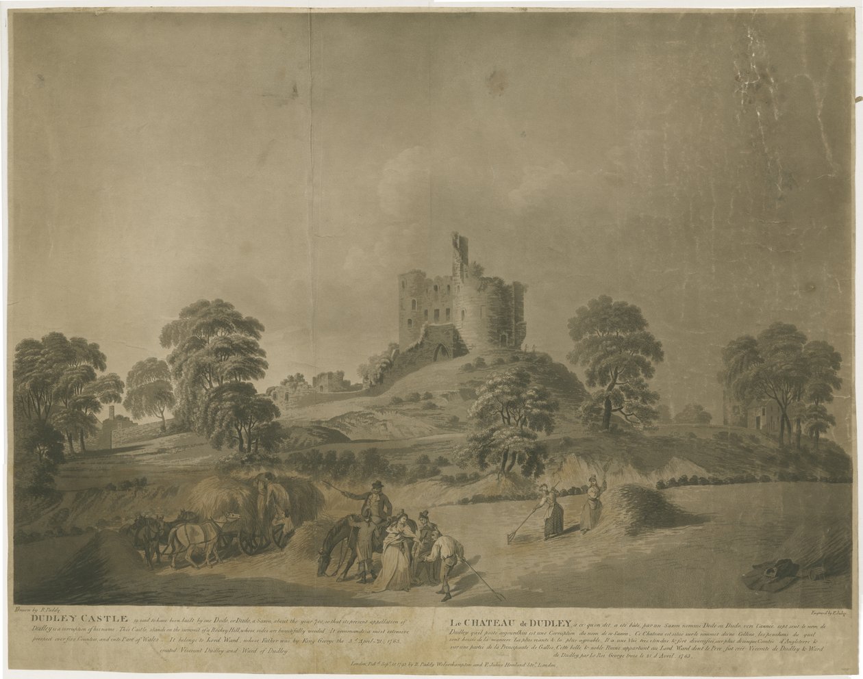 Castelo Dudley: - The Keep: água-tinta com descrição gravada, sd [c 1793] de Unbekannt