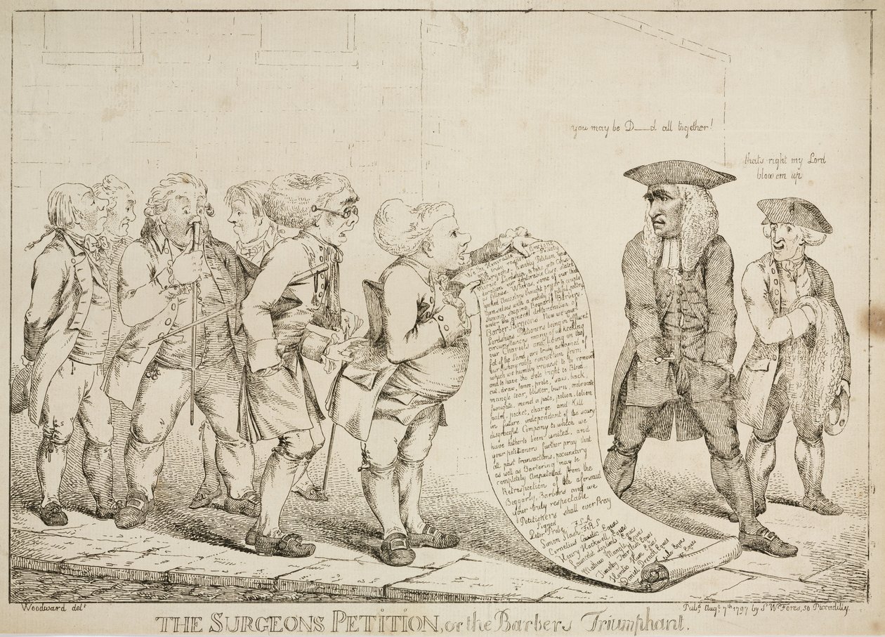 Petição dos Cirurgiões ou do Triunfante dos Barbeiros, 7 de Agosto de 1797 de Unbekannt