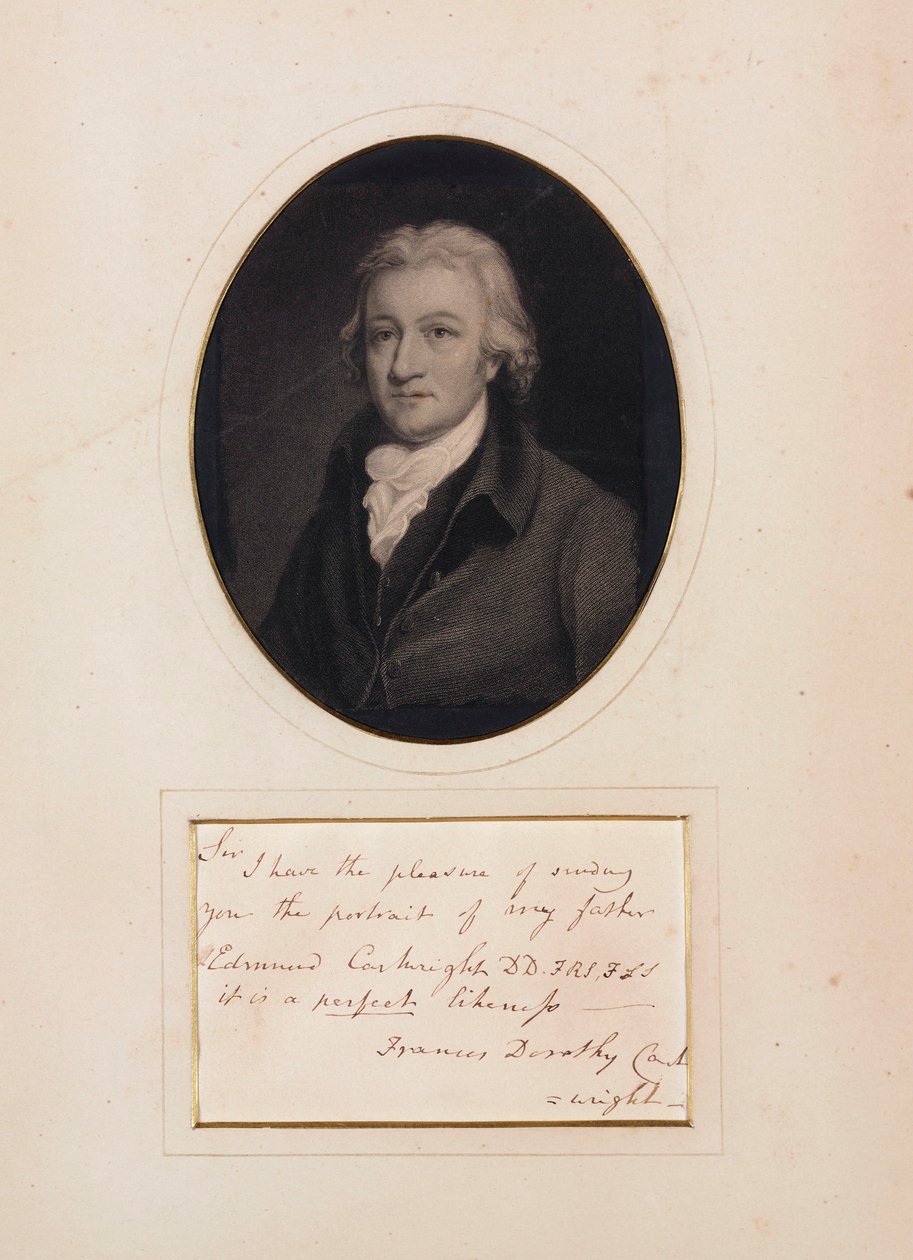 Edmund (Edmond) Cartwright, pioneiro britânico dos têxteis, final do século XVIII - início do século XIX de Unbekannt