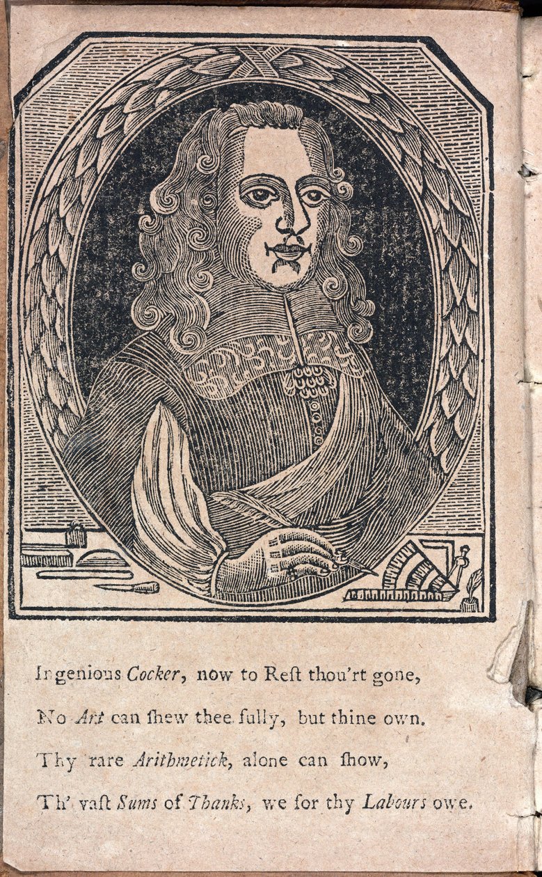 Edward Cocker, matemático e gravador inglês de Unbekannt
