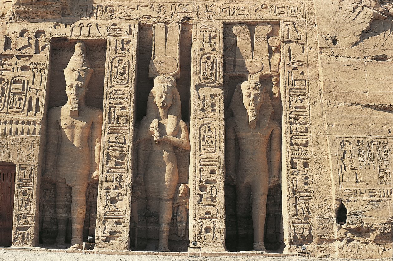 Egito. Monumentos núbios em Abu Simbel (Lista do Patrimônio Mundial da UNESCO de William M. Timlin