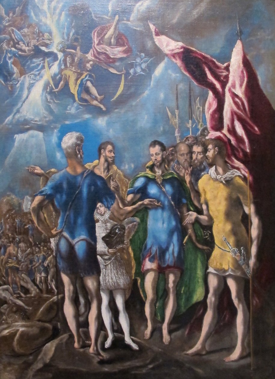 El Greco, Martírio de Santo Amurizio e da Legião Tebana, 01 (recortado) de Unbekannter Künstler