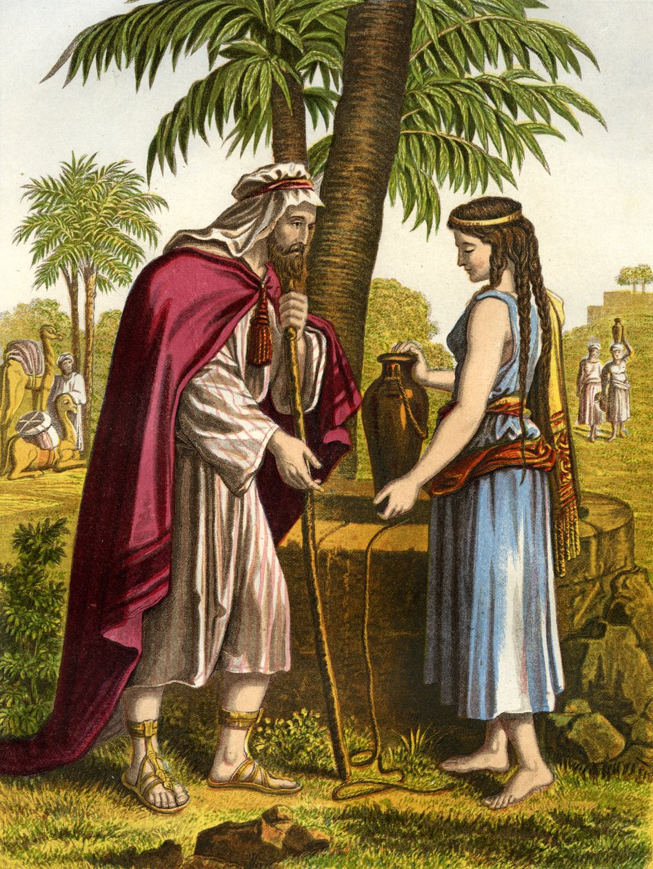 Eliezer e Rebeca / Rebeca, - Bíblia de Unbekannter Künstler